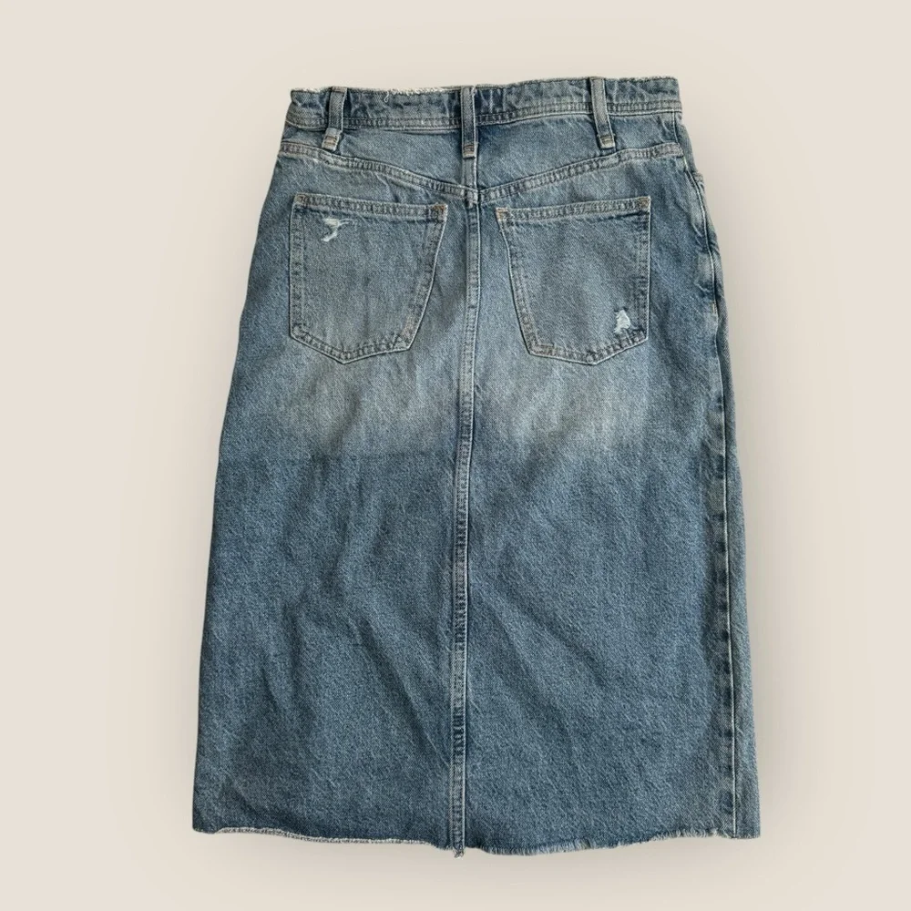 Free People | Mambo Light Wash Denim Midi Skirt | NWOT | Multiple Sizes